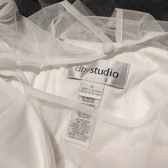 David's bridal midi wedding dress - Picture 2 of 3